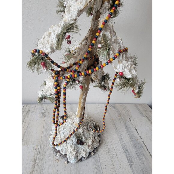 Large skinny tree branch cranberry glitter Xmas home decor vintage - Picture 14 of 14